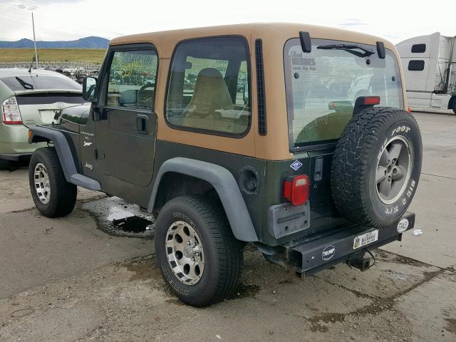 1J4FY19S4VP510549 - 1997 JEEP WRANGLER / GREEN photo 3