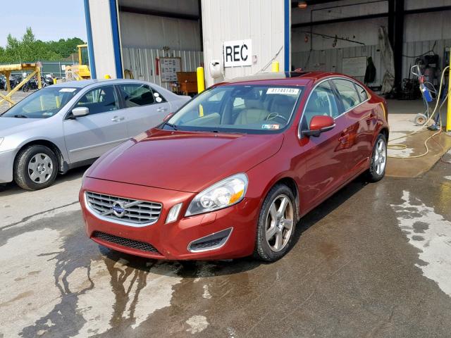 YV1612FH6D2187796 - 2013 VOLVO S60 T5 RED photo 2