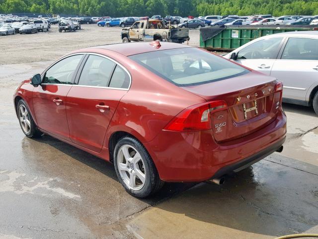 YV1612FH6D2187796 - 2013 VOLVO S60 T5 RED photo 3