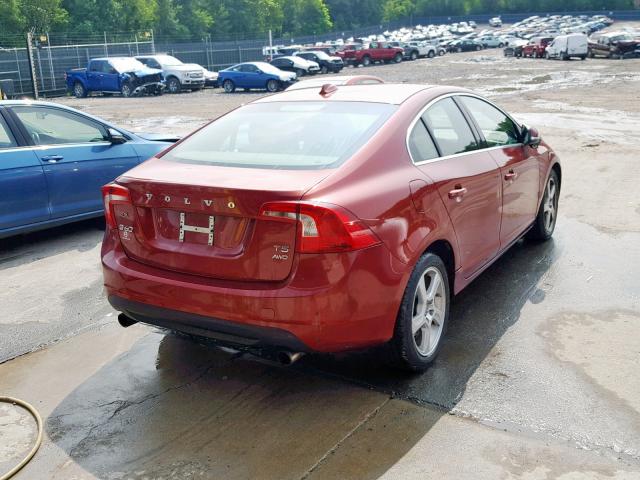 YV1612FH6D2187796 - 2013 VOLVO S60 T5 RED photo 4