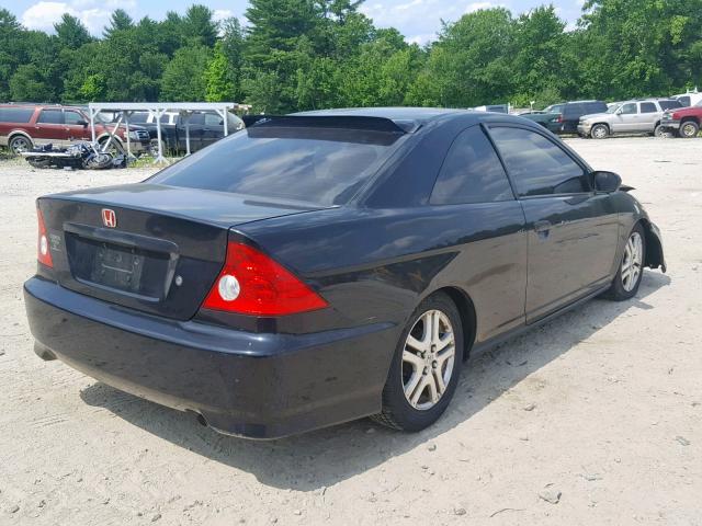 1HGEM22144L066195 - 2004 HONDA CIVIC DX V BLACK photo 4