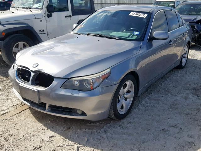 WBANE53567CK91900 - 2007 BMW 525 I GRAY photo 2