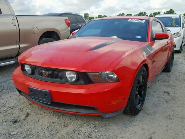 1ZVBP8CF3C5278334 - 2012 FORD MUSTANG GT RED photo 2