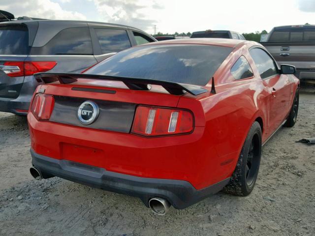 1ZVBP8CF3C5278334 - 2012 FORD MUSTANG GT RED photo 4