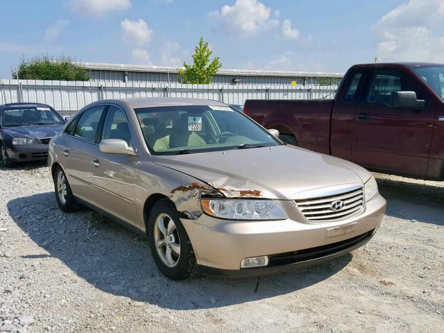 KMHFC46F17A186345 - 2007 HYUNDAI AZERA SE BEIGE photo 1