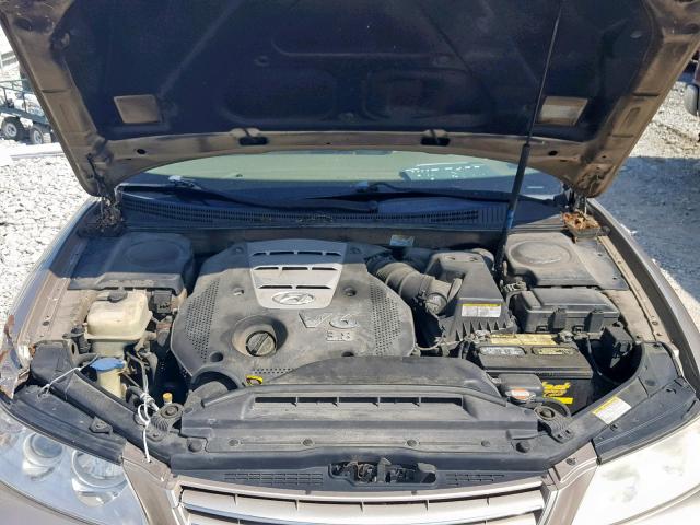 KMHFC46F17A186345 - 2007 HYUNDAI AZERA SE BEIGE photo 7