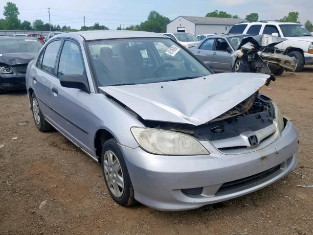 1HGES16314L025406 - 2004 HONDA CIVIC DX V SILVER photo 1