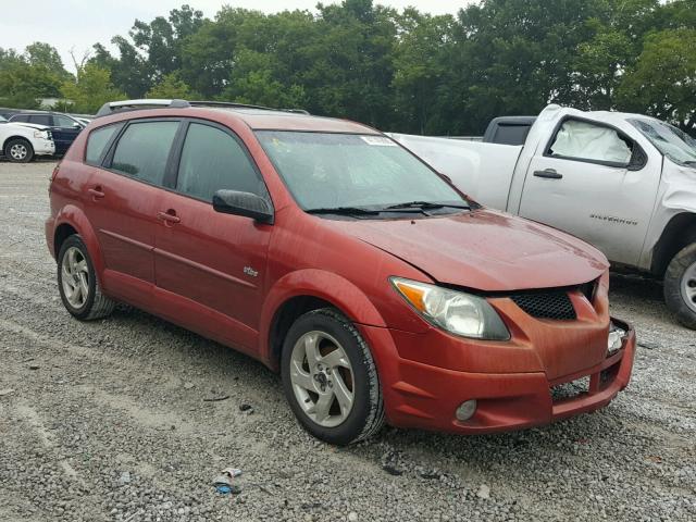 5Y2SL62814Z434340 - 2004 PONTIAC VIBE RED photo 1