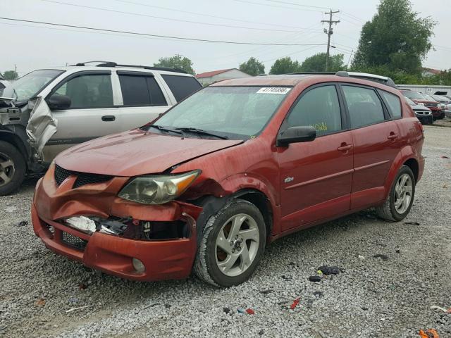 5Y2SL62814Z434340 - 2004 PONTIAC VIBE RED photo 2