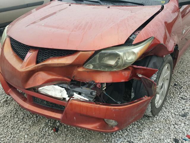 5Y2SL62814Z434340 - 2004 PONTIAC VIBE RED photo 9