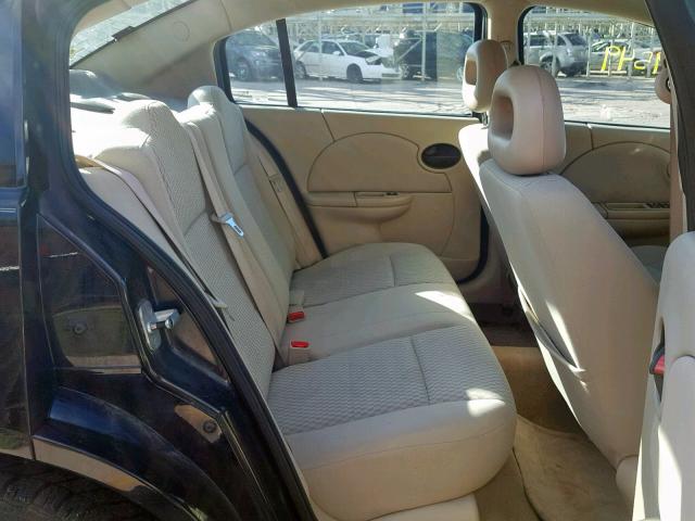 1G8AJ58F56Z193297 - 2006 SATURN ION LEVEL BLACK photo 6