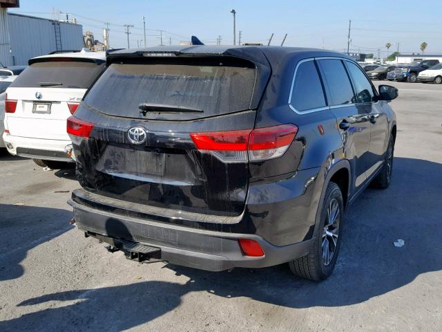 5TDZZRFH4HS209300 - 2017 TOYOTA HIGHLANDER BLACK photo 4