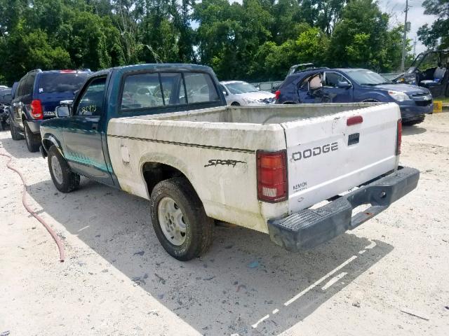 1B7FL26X2SW946120 - 1995 DODGE DAKOTA TWO TONE photo 3