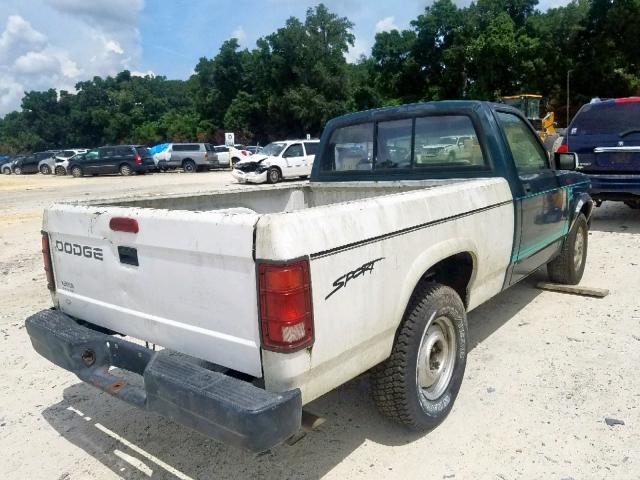 1B7FL26X2SW946120 - 1995 DODGE DAKOTA TWO TONE photo 4