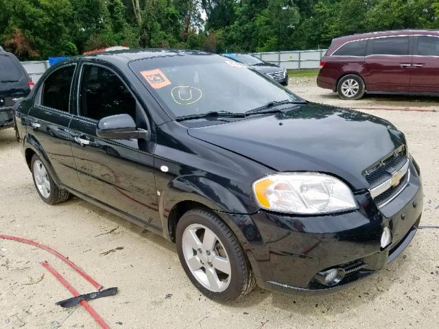 KL1TG56628B135408 - 2008 CHEVROLET AVEO LT BLACK photo 1