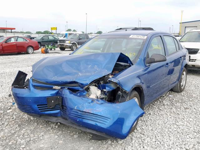 1G1AK52F057552280 - 2005 CHEVROLET COBALT BLUE photo 2