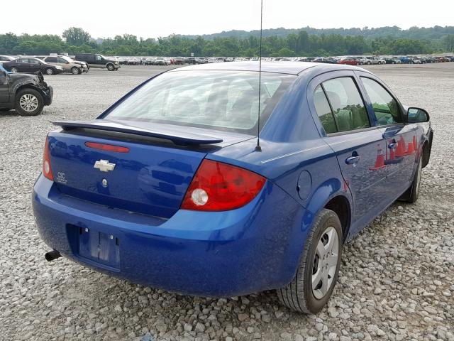 1G1AK52F057552280 - 2005 CHEVROLET COBALT BLUE photo 4