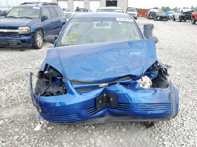 1G1AK52F057552280 - 2005 CHEVROLET COBALT BLUE photo 7