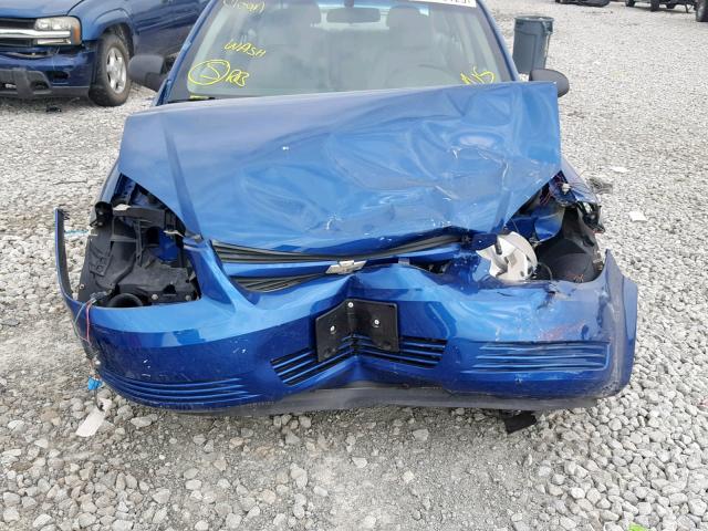 1G1AK52F057552280 - 2005 CHEVROLET COBALT BLUE photo 9