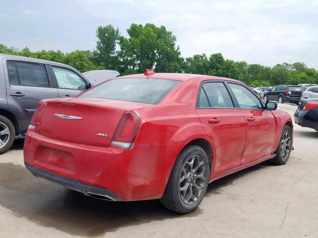 2C3CCAGG7GH136102 - 2016 CHRYSLER 300 S RED photo 4