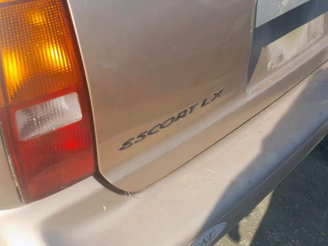 3FALP15P5VR136500 - 1997 FORD ESCORT LX GOLD photo 9