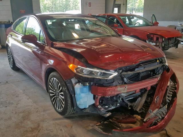3FA6P0K93HR115193 - 2017 FORD FUSION TIT RED photo 1