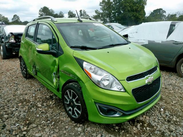 KL8CF6S9XEC478449 - 2014 CHEVROLET SPARK 2LT GREEN photo 1