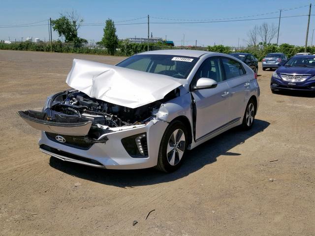 KMHC85LH3JU028224 - 2018 HYUNDAI IONIQ LIMI SILVER photo 2