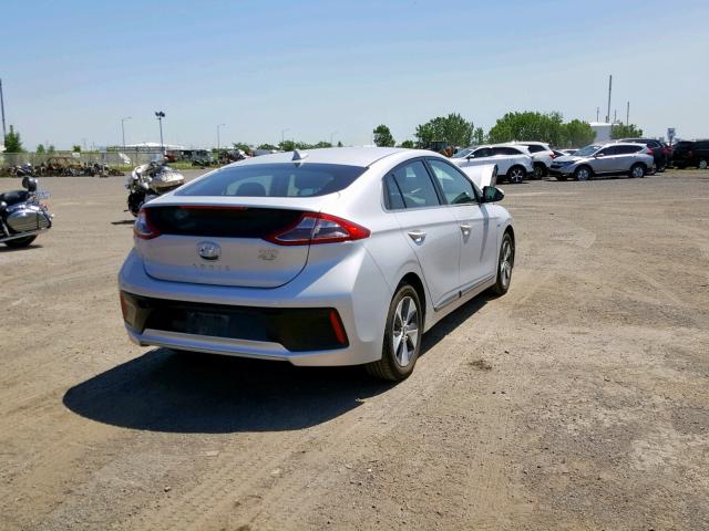 KMHC85LH3JU028224 - 2018 HYUNDAI IONIQ LIMI SILVER photo 4