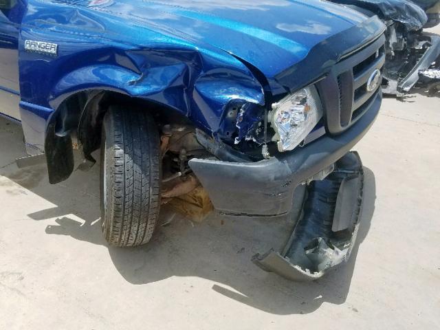 1FTKR1AD4APA22792 - 2010 FORD RANGER BLUE photo 9