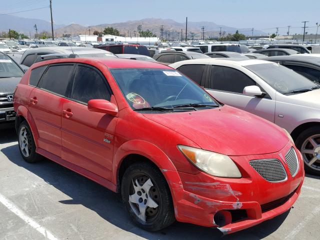 5Y2SL65846Z418339 - 2006 PONTIAC VIBE RED photo 1