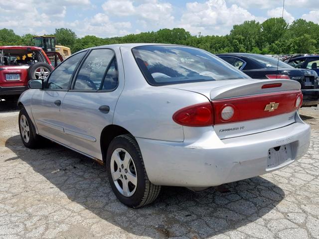 1G1JF52F447250798 - 2004 CHEVROLET CAVALIER L SILVER photo 3