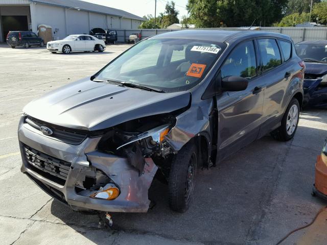 1FMCU0F72EUC34920 - 2014 FORD ESCAPE S GRAY photo 2