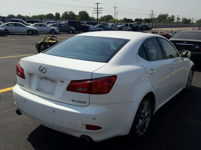 JTHBE262865008369 - 2006 LEXUS IS 350 WHITE photo 4