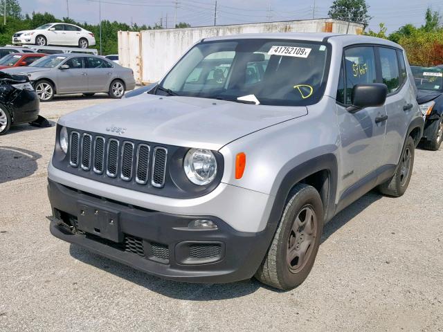 ZACCJAAT7FPB77740 - 2015 JEEP RENEGADE S ვერცხლისფერი ფოტო 2