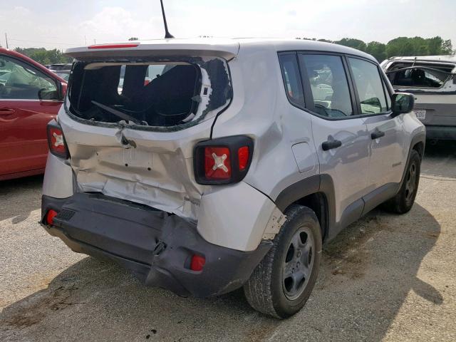 ZACCJAAT7FPB77740 - 2015 JEEP RENEGADE S ვერცხლისფერი ფოტო 4