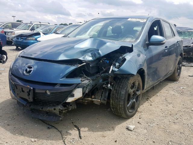 JM1BL1H59A1136595 - 2010 MAZDA 3 S BLUE photo 2