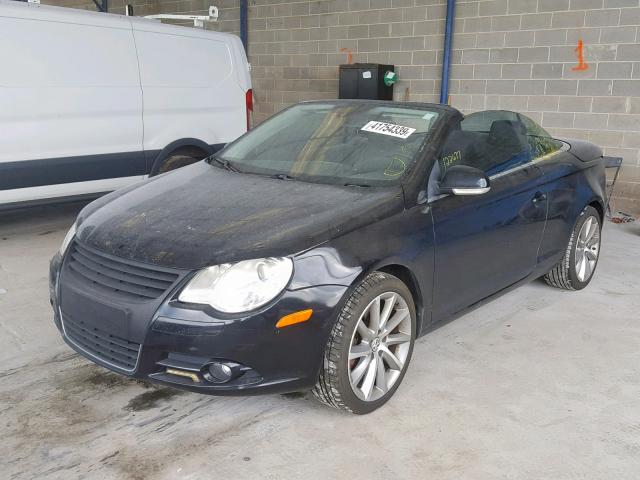 WVWDB71F07V034878 - 2007 VOLKSWAGEN EOS 3.2L S BLACK photo 2