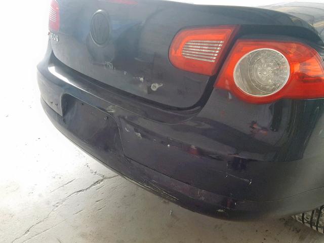 WVWDB71F07V034878 - 2007 VOLKSWAGEN EOS 3.2L S BLACK photo 9