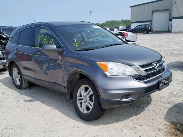 JHLRE4H71AC015904 - 2010 HONDA CR-V EXL GRAY photo 1