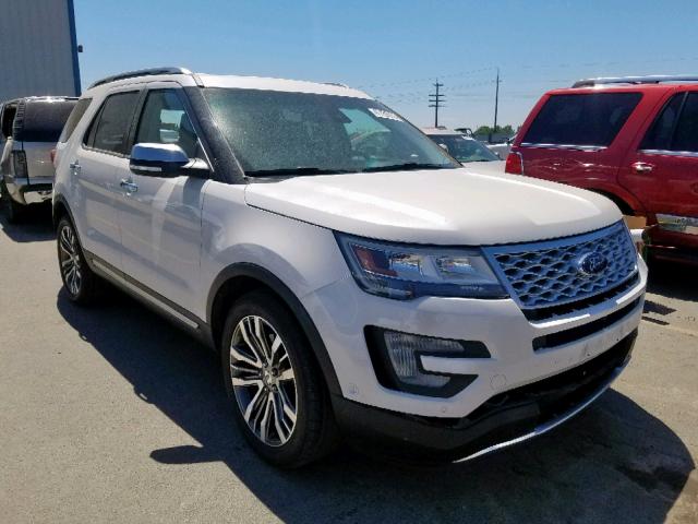 1FM5K8HT0GGB62687 - 2016 FORD EXPLORER P WHITE photo 1