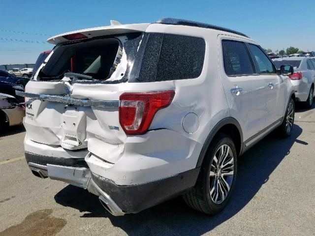 1FM5K8HT0GGB62687 - 2016 FORD EXPLORER P WHITE photo 4