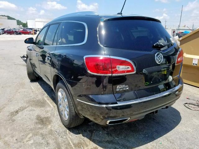 5GAKVCKD0FJ305174 - 2015 BUICK ENCLAVE BLACK photo 3