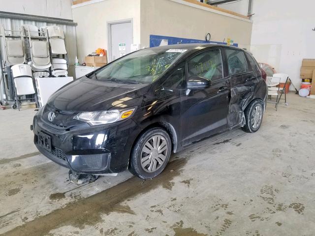 3HGGK5G57FM724220 - 2015 HONDA FIT LX BLACK photo 2