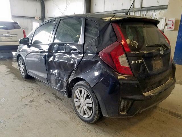 3HGGK5G57FM724220 - 2015 HONDA FIT LX BLACK photo 3