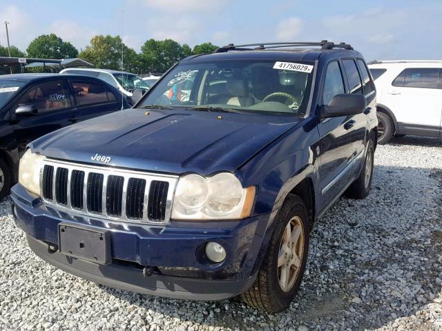 1J4HR58N85C546082 - 2005 JEEP GRAND CHER BLUE photo 2