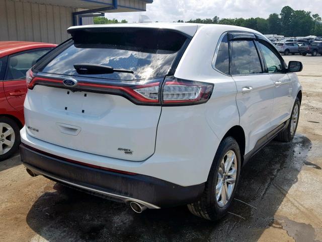 2FMTK4J87FBC02775 - 2015 FORD EDGE SEL WHITE photo 4