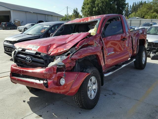 5TETU62NX5Z083697 - 2005 TOYOTA TACOMA PRE RED photo 2