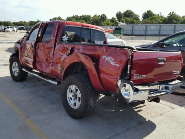 5TETU62NX5Z083697 - 2005 TOYOTA TACOMA PRE RED photo 3