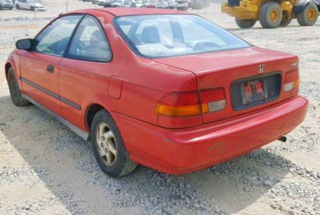 1HGEJ6220TL050986 - 1996 HONDA CIVIC DX RED photo 3